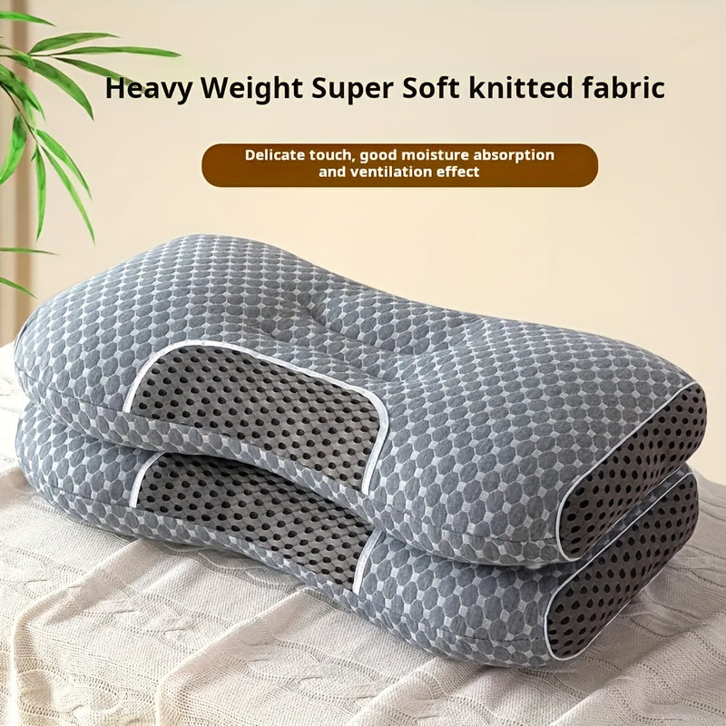 HexoNeck™ Ergonomic Neck Pillow for Adults – Sleep Support with 7D Fiber Core