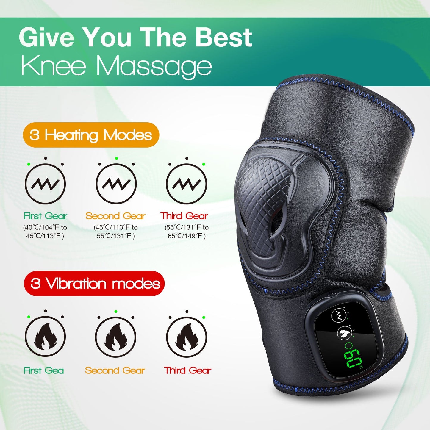 HexoBrace™ Heated Knee Support Brace