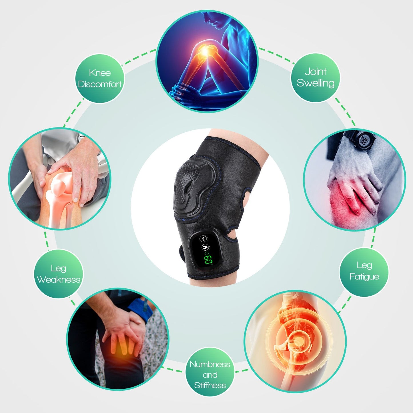 HexoBrace™ Heated Knee Support Brace