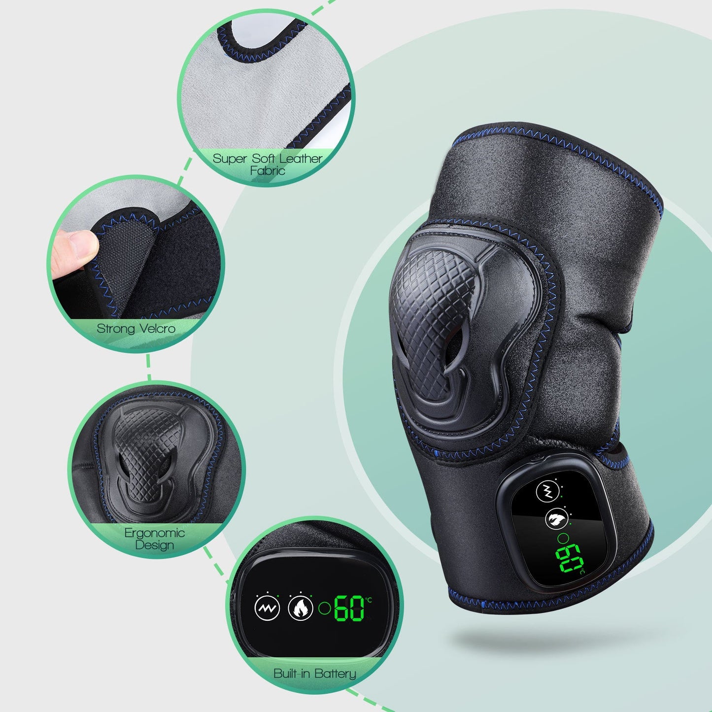 HexoBrace™ Heated Knee Support Brace