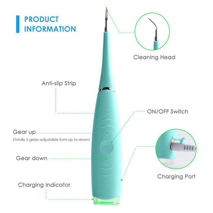 HexoTeeth™ Ultrasonic Dental Plaque Remover