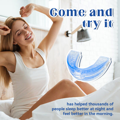 HexoBite™ – Blue Silicone Night Guard for Adults with Snoring & Bruxism Relief